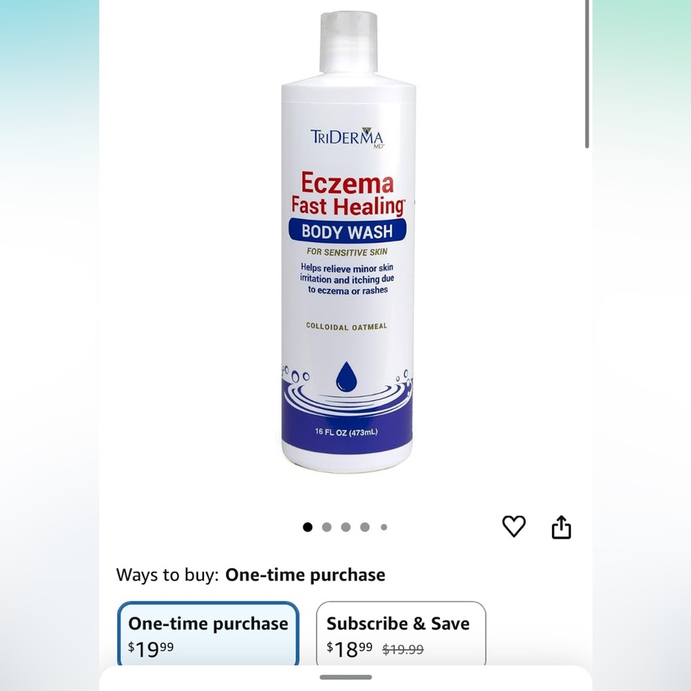 Eczema Fast Healing Body Wash - White